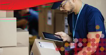 Delivery worker considers last mile delivery costs