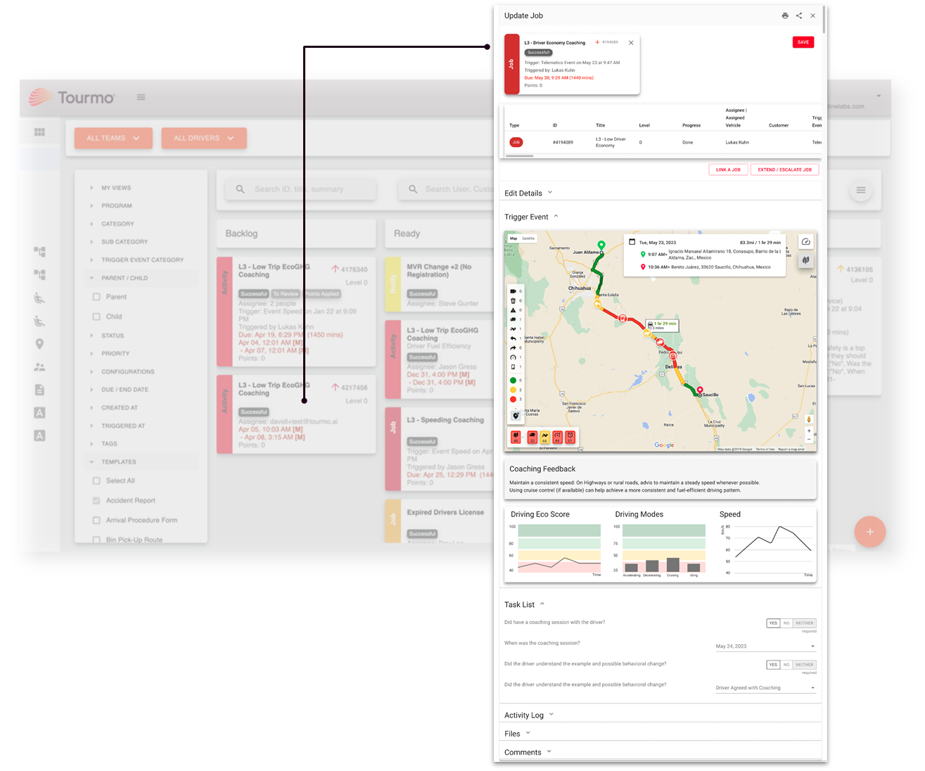 Inefficient Driving Workflow